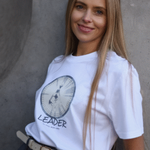 Marškinėliai "Leader in my own way", mėlynas karjeros potencialo žemėlapis + PDF aprašas