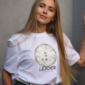 Marškinėliai „Leader in my own way", pilkas karjeros potencialo žemėlapis + PDF aprašas